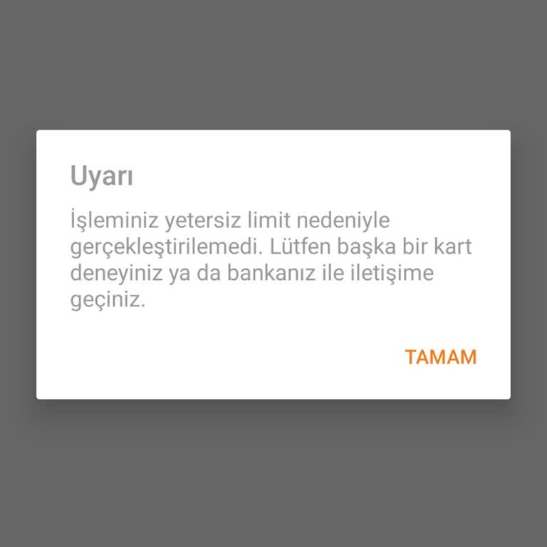 Faizsiz Kartta Yetersiz Bakiye Sorunu