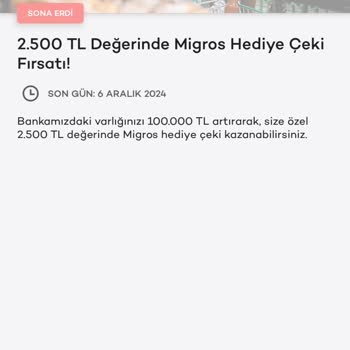 Migros Kampanyasında Yaşanan Sorun