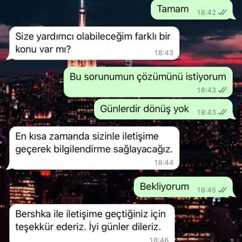 Bershka'dan Teslim Edilmeyen Ürün Ve İade Sorunu