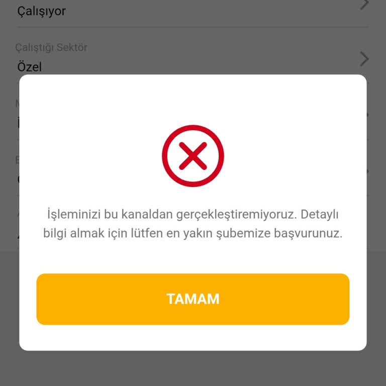 VakıfBank İhtiyaç Kredisi Başvuru Sorunu