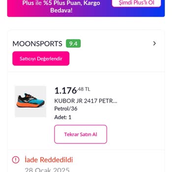 İki Ayda Yırtılan Ayakkabı Ve İade Sorunu