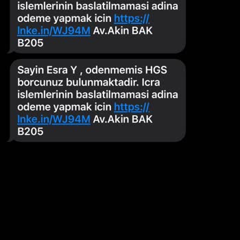 HGS Borcu İçin Gelen Şüpheli Mesaj Ve Kimlik Bilgisi Endişesi