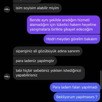 Kötü Müşteri Hizmeti Ve İade Sorunu