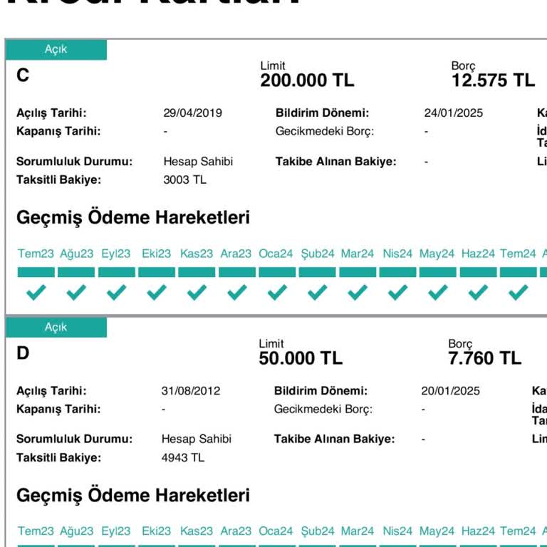 Belirsiz Banka Bilgileriyle Findeks Raporu Sorunu