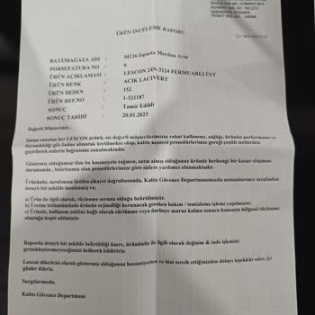 Lescon Eşofman Takımında Tekrarlayan Tüylenme Sorunu