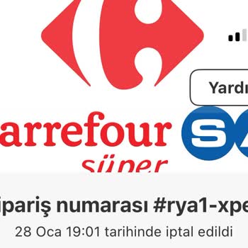 Yemeksepeti Market Sipariş İptal Sorunu