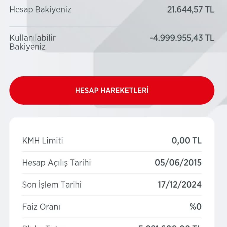 Banka Hesabımda Gizemli Eksi Bakiye Sorunu