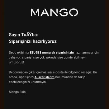 Mango'dan Sipariş Verdim, Stokta Yok Diye İptal Edildi!
