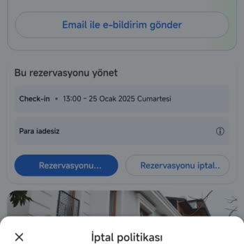 Rezervasyon İadesi Yapılmadı
