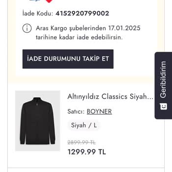 Boyner'de İade Sürecinde Yaşanan Sorun Ve Yanlış Anlama