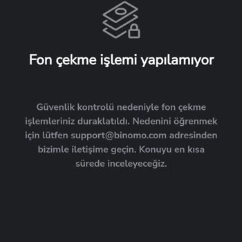 Binomo'da Çekim Sorunu Ve Uzayan Süreç