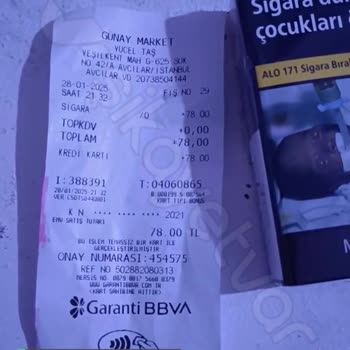 Avcılar Günay Market Tütün Ürünlerinde Kredi Kartından Fark Alındı!