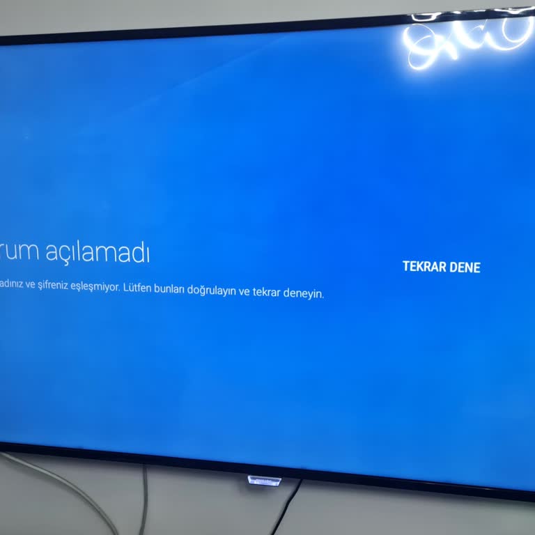 Philips TV'de Google Hesap Sorunu