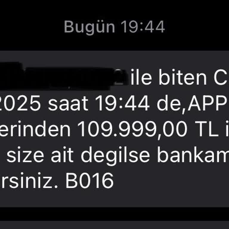Yapı Kredi Kartımdan Bilgim Dışında Yüksek Harcama