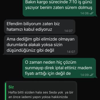 Sipariş Gecikmesi Ve Yanıltıcı Fiyatlandırma