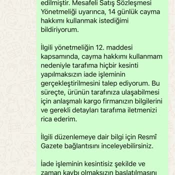 Yanıltıcı İade Süreci Ve Müşteri Hizmetleri Sorunları