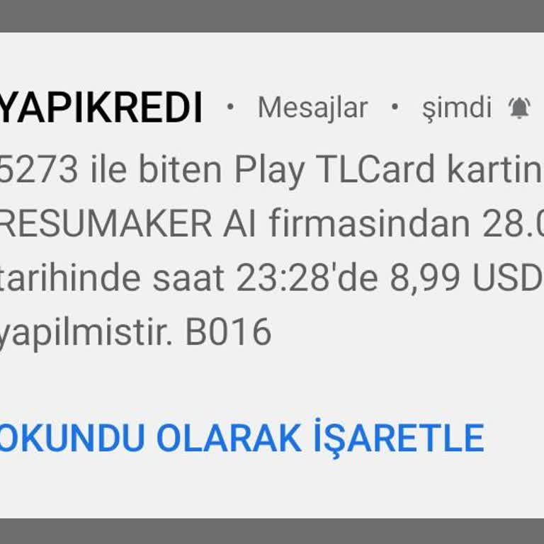 Ozgecmis. App CV Hazırlama Vaadiyle Gizli Ücretlendirme Şoku!