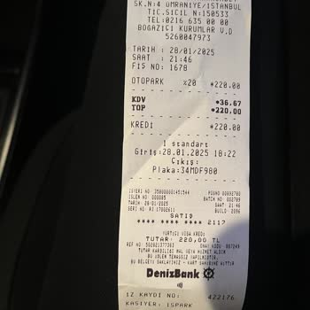 Ödenmeyen Otopark Ücreti İadesi Hakkında Şikayet