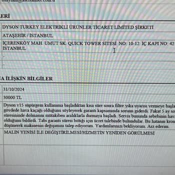 Dyson V15'in Sürekli Sorun Çıkaran Gövde Problemi