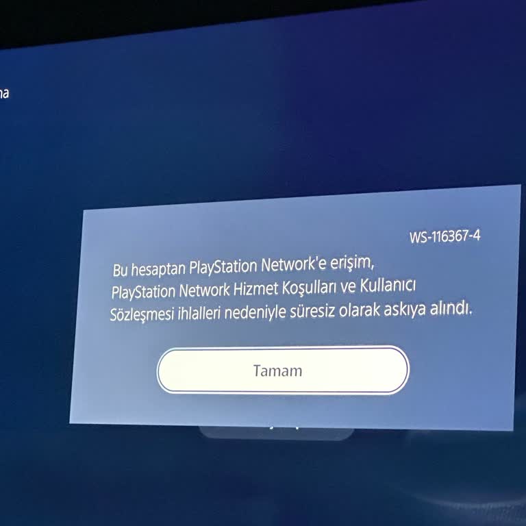 PlayStation Hesabımın Haksız Yere Askıya Alınması