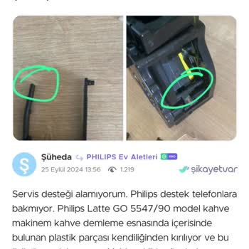 Philips Latte GO Kahve Makinesi Su Sorunu
