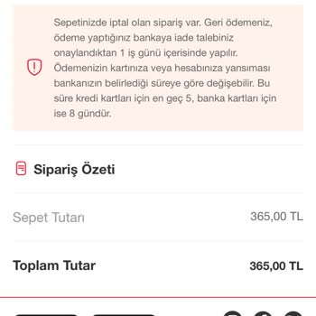İptal Edilen Siparişin Ücreti Hala İade Edilmedi!
