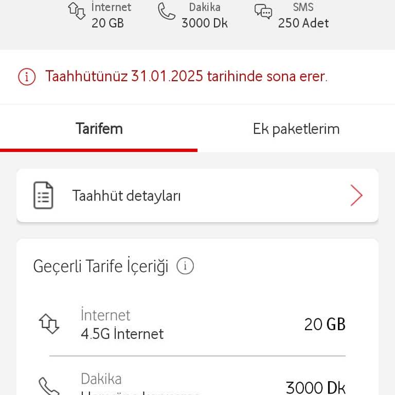 Vodafone'un İzinsiz Tarife Değişikliği Ve Fatura Şoku
