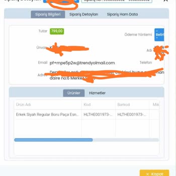 Trendyol Sipariş Bilgilerimin Güvenliği Tehlikede!