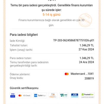 Garanti Bankası'ndan Beklenen İade Sorunu