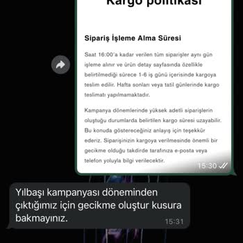 Kargo Sürecinde Yaşanan Aksaklıklar Ve Müşteri Memnuniyetsizliği