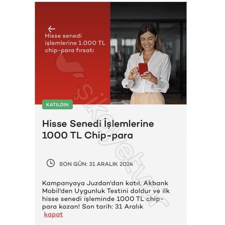 Akbank Kampanya Taahhüdünü Yerine Getirmedi: 1000 TL Chip Para Yatmadı