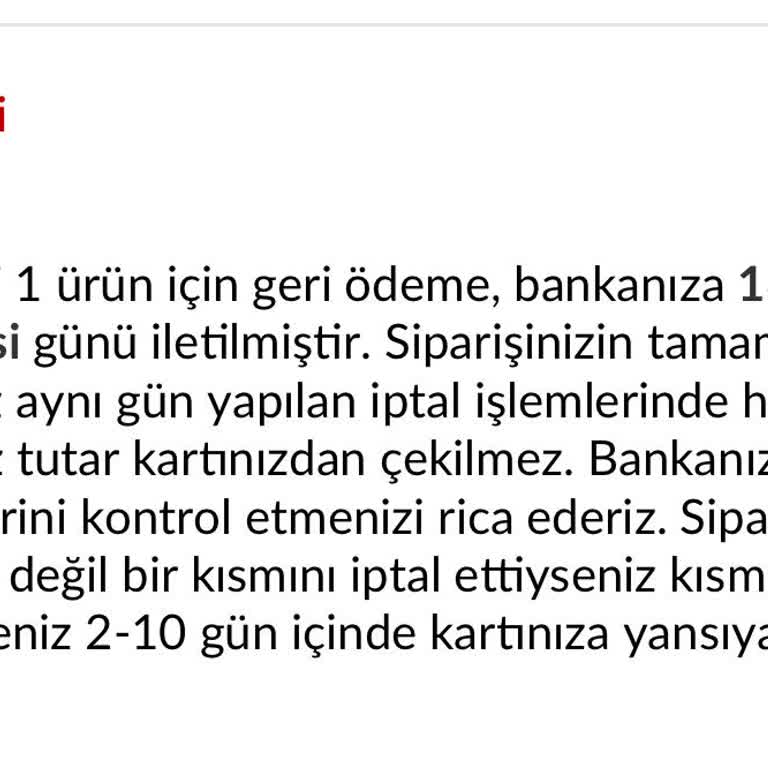 Trendyol'da İade Sürecinde Yaşanan Gecikme