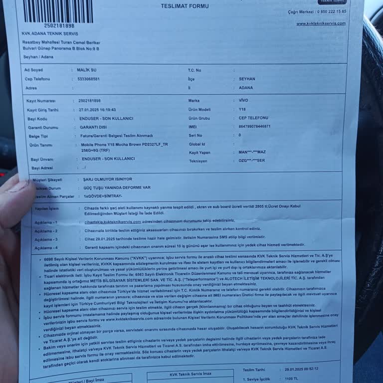 Eksik Şarj Adaptörü Yüzünden Garanti Dışı Kalan Telefon