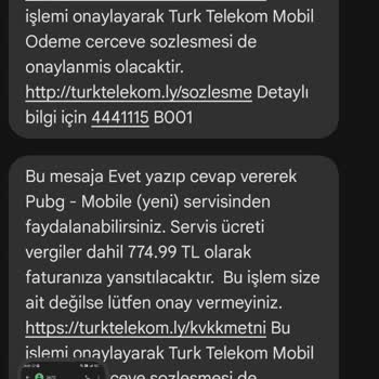 Mobil Ödeme Sorunu Ve Yanıltıcı Fatura Bilgilendirmesi