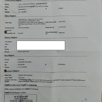 Amazon'da TV Değişim Sürecinde Yaşanan Sorunlar