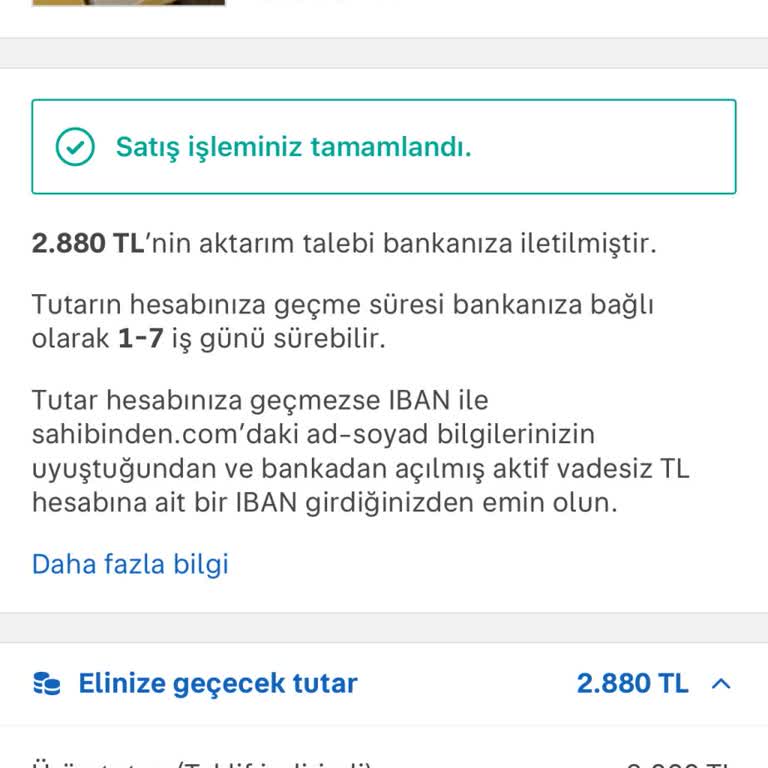 Sahibinden'de Ödeme Gecikmesi Ve İsim Uyumsuzluğu Sorunu