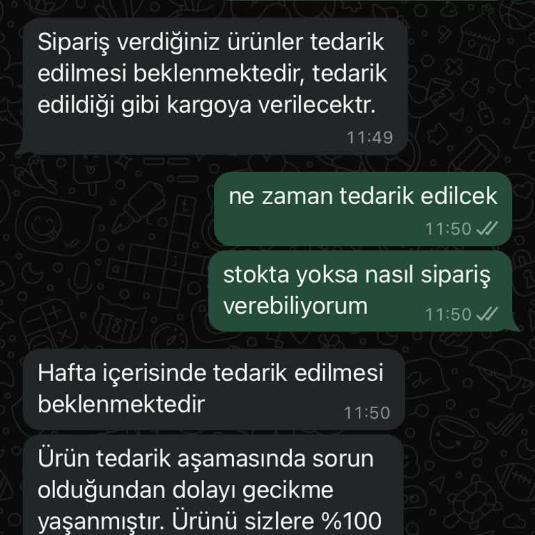 Stokta Olmayan Ürün Siparişi Ve Kargo Sorunu