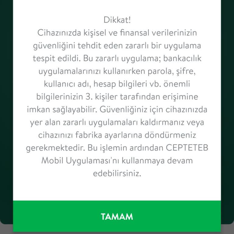 TEB Bankası Mobil Uygulama Erişim Sorunu