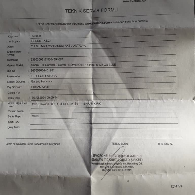 Evofone'dan Beklenen Çözüm Ve İletişim Eksikliği