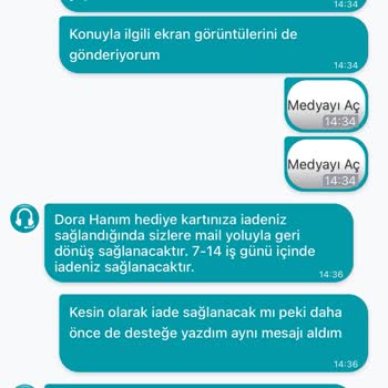 Yanlış Teslimat Adresi Ve Hediye Çeki İadesi Sorunu