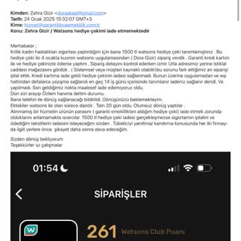 Yanlış Teslimat Adresi Ve Hediye Çeki İadesi Sorunu
