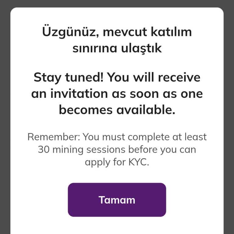 Pi Network KYC Doğrulama Sorunu Ve Sürekli Uyarı Mesajı