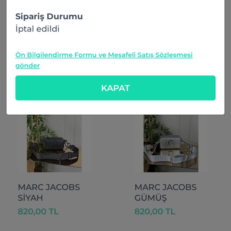 İptal Edilen Sipariş Ve İade Edilmeyen Para