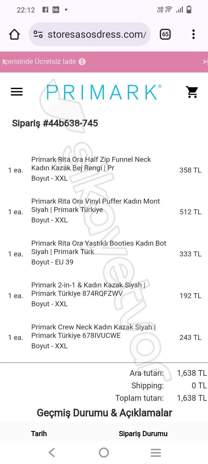 Primark Primark Online Order Delayed—No Tracking or Customer Support ...