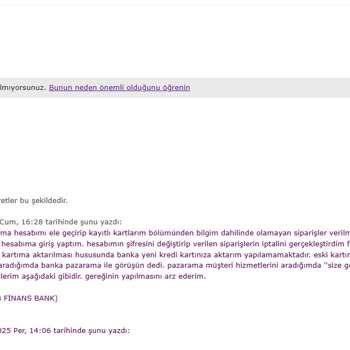 Hesabım Ele Geçirildi, Pazarama Destek Yetersiz!