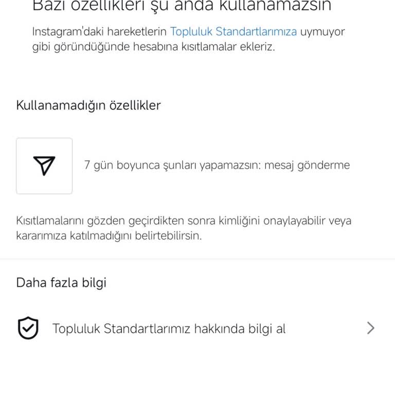 Instagram'da Mesaj Kısıtlaması Sorunu