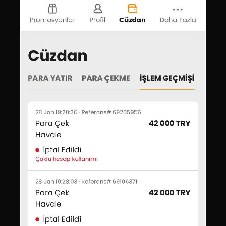 Çekim Taleplerinde Haksız İptal