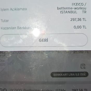 Betterme Workout'tan İzinsiz Para Çekimi