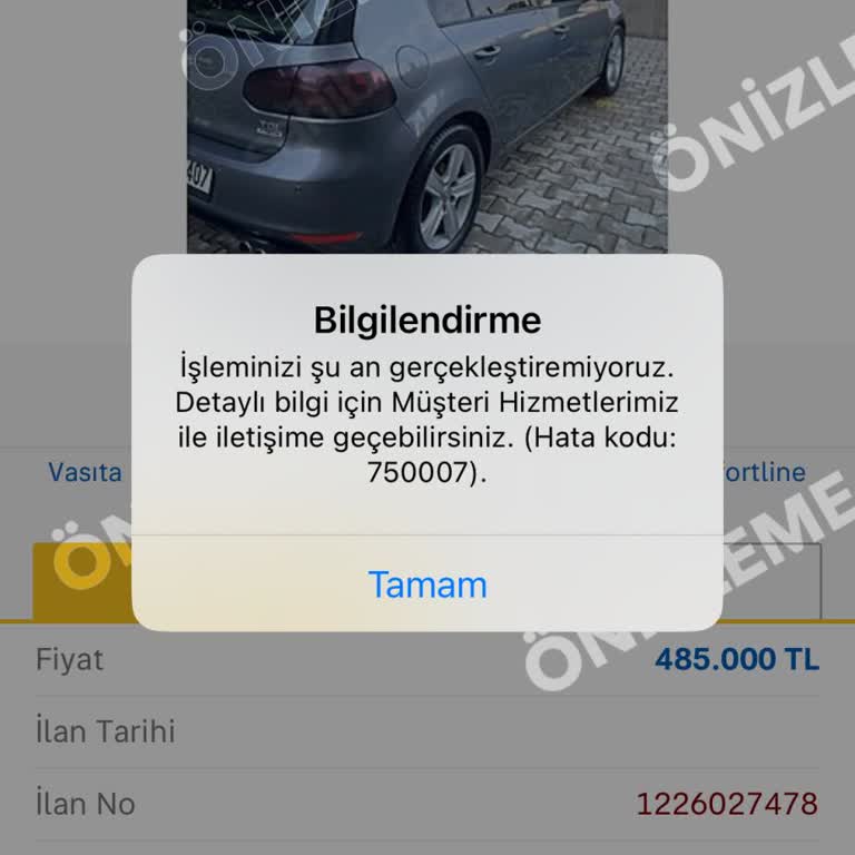 Sahibinden İlan Verme Sorunu: Hata Kodu 750007