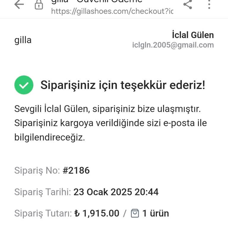 Gilla Shoes: İade Talebine Cevap Yok, Param Boşa Gitti